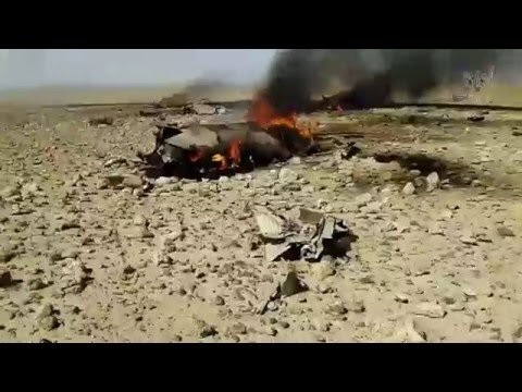 Máy bay chiến đấu của chính phủ Syria bị IS bắn rơi, IS tuyên bố đã bắt sống được phi công - Ảnh: Ytimg