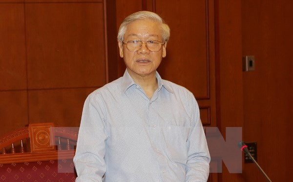 Tổng Bí thư Nguyễn Phú Trọng sẽ chủ trì Phiên họp thứ 10 của Ban Chỉ đạo Trung ương về phòng, chống tham nhũng. (Ảnh: Trí Dũng/TTXVN)
