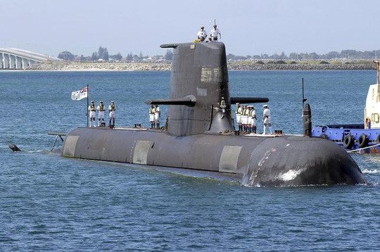 Tàu ngầm HMAS Sheean lớp Collins. Ảnh: Reuters