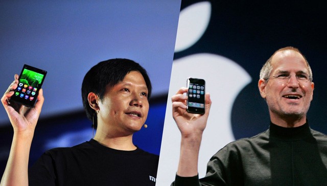 CEO Lei Jun của Xiaomi (trái).