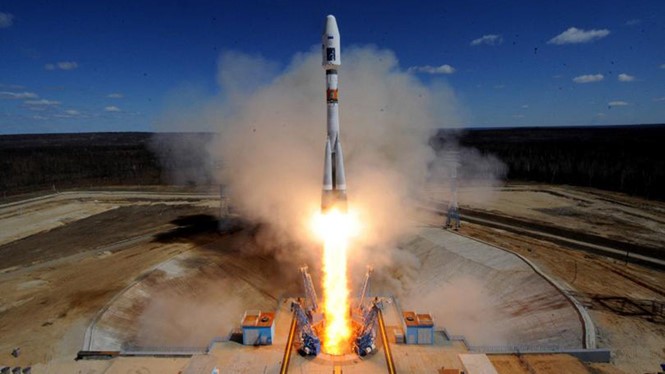 Tên lửa vũ trụ đầu tiên được phóng từ sân bay vũ trụ Vostochny thành công vào ngày 28.4.2016 AFP