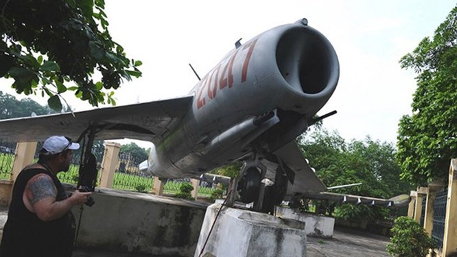 Một chiếc MiG-17 tại Bảo tàng quân đội ở Hà Nội - Ảnh: Russian Planet