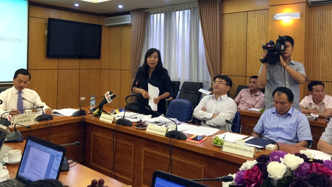 Bà Nguyễn Thị Kim Thoa cho rằng điều 292 Bộ luật hình sự năm 2015 không có sai sót và không cần phải sửa đổi - Ảnh: T.L.