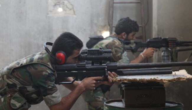 Các xạ thủ súng bắn tỉa trong quận Bani Zaid, Syria