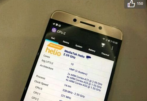 Hãng đầu tiên có thiết bị được trang bị con chip Helio X27 này sẽ là LeEco của Trung Quốc