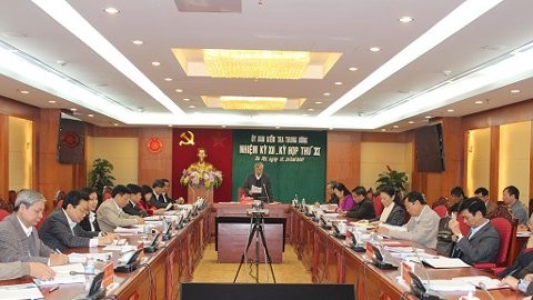 Ủy ban Kiểm tra Trung ương đã họp kỳ thứ 11 dưới sự chủ trì của Chủ nhiệm UB Trần Quốc Vượng.