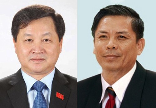 Ông Nguyễn Văn Thể (bên phải) và ông Lê Minh Khái. Ảnh: Quochoi.vn
