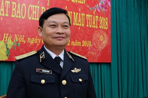 Thiếu tướng Trần Hoài Trung, Chính ủy Quân chủng Hải quân. Ảnh: Hoàng Thùy