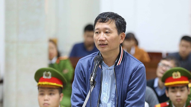 Bị cáo Trịnh Xuân Thanh tại tòa. Ảnh: Thanh Niên