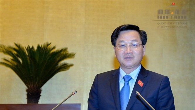 Tổng Thanh tra Chính phủ Lê Minh Khái. Nguồn: Quốc hội 