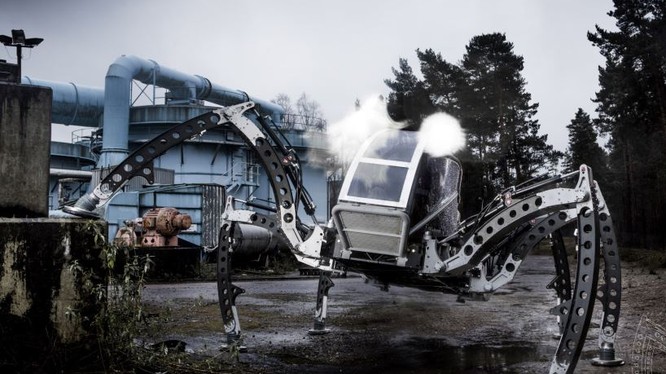 Mantis với 6 chân di chuyển được là robot hoạt động đa địa hình lớn nhất thế giới. Nguồn: linuxgizmos