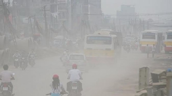 Ô nhiễm không khí ở Hà Nội đáng báo động.