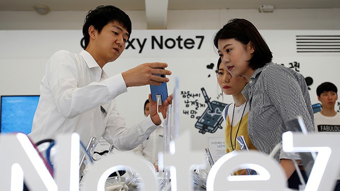Nhiều nhà mạng tại Mỹ đã mất niềm tin vào Galaxy Note 7 của Samsung