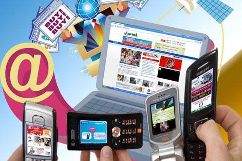 Xu hướng mua sắm online qua thiết bị di động đang phát triển tại Việt Nam.
