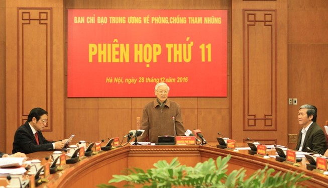 Tổng Bí thư Nguyễn Phú Trọng phát biểu kết luận phiên họp