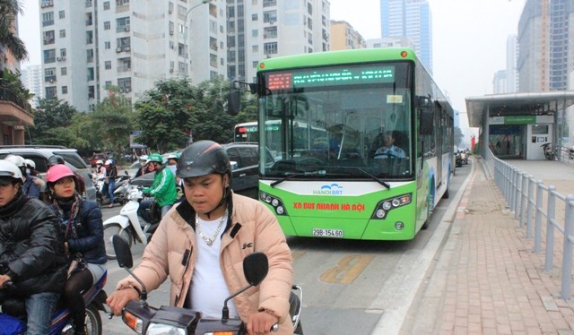 Theo quy hoạch đến năm 2030 Hà Nội sẽ có 8 tuyến buýt nhanh BRT.