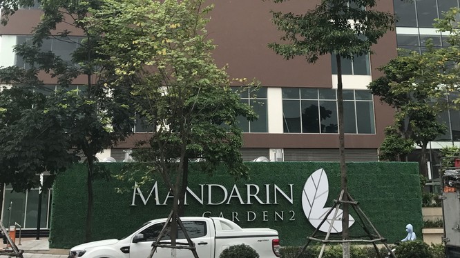 Công trình "Mandarin Garden 2" của Công ty Cổ phần Đầu tư và dịch vụ Hà Nội - thành viên của Tập đoàn Hòa Phát. Ảnh: Nguyễn Hiếu