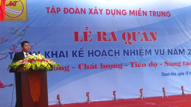  Ông Mai Xuân Thông, Chủ tịch HĐQT Tập đoàn Xây dựng Miền Trung/ Ảnh: mientrunggroup.com