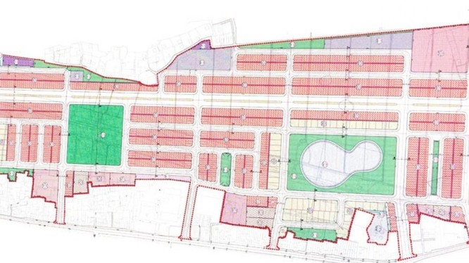 Bản đồ quy hoạch Dự án Khu dân cư mới phía Tây thị trấn Nam Sách.