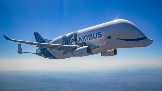 Chiếc máy bay Airbus Beluga XL (Ảnh: CNN)