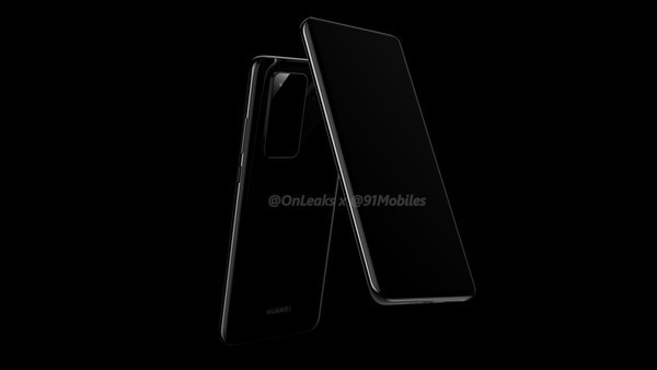 Hình ảnh render mới nhất của chiếc Huawei P40 (Ảnh: 91Mobiles)