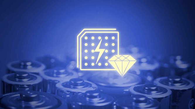 Pin kim cương có khả năng cung cấp năng lượng trong thời gian dài (Ảnh: Nikkei)
