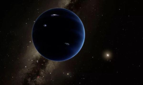 Hình minh họa của một họa sĩ về một hành tinh lớn gấp 10 lần Trái đất chưa được khám phá trong hệ Mặt trời. Các nhà khoa học gọi đây là "hành tinh thứ 9" (Ảnh: Live Science)