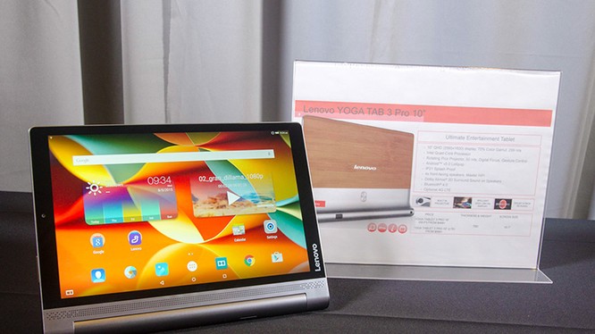 Lenovo ra mắt tablet YOGA màn hình siêu nét