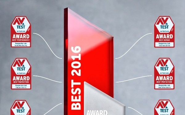 Kaspersky chiếm ưu thế tại AV-Test Award 2016.