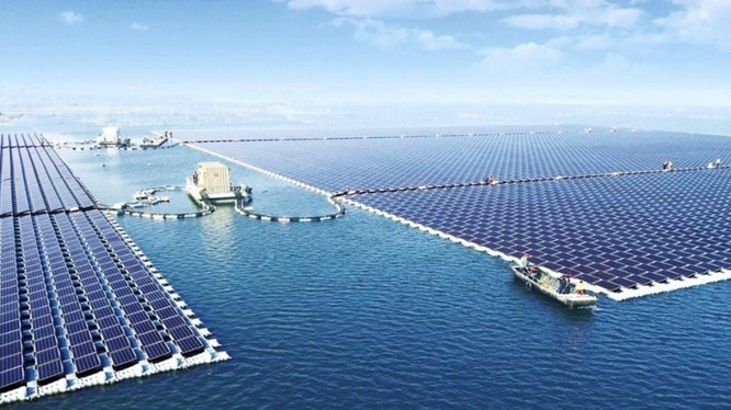 Trang trại điện mặt trời nổi trên mặt nước. Nguồn: Futurism
