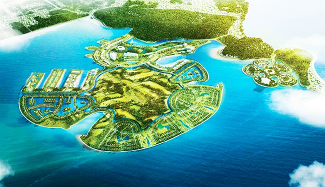 Phối cảnh dự án Khu du lịch quốc tế Đồi Rồng (Nguồn: haiphong.gov.vn)