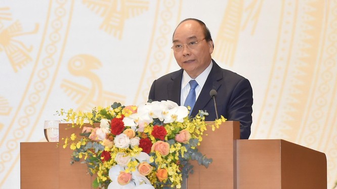 Thủ tướng Nguyễn Xuân Phúc phát biểu kết luận Hội nghị Chính phủ với địa phương sáng 29/12/2020 (Ảnh: VGP)