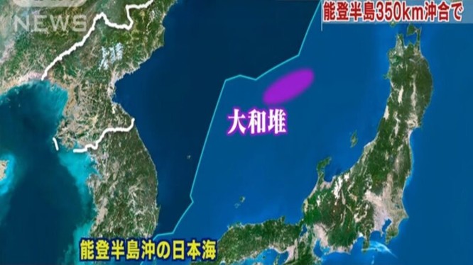 Khu vực xảy ra vụ đâm va khiến tàu Triều Tiên bị chìm nằm trong vùng đặc quyền kinh tế (màu tím). Ảnh: Đông Phương