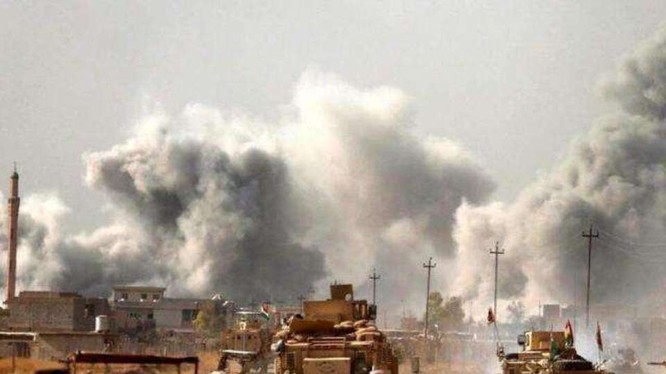 Chiến sự giữa quân đội Thổ Nhĩ Kỳ và Syria ở tỉnh Idlip đang diễn ra ác liệt (Ảnh: Sohu).