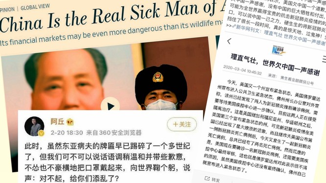 Bài báo của Tân Hoa xã về "Thế giới nợ Trung Quốc lời cám ơn" đã gây nên cuộc chiến tranh luận kịch liệt (Ảnh: Đa Chiều).