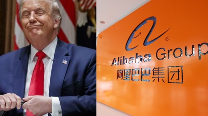 Ngày 15/8, ông Donald Trump đã tuyên bố đang xem xét áp dụng lệnh cấm đối với Tập đoàn thương mại điện tử khổng lồ Alibaba của Trung Quốc (Ảnh: seehua).