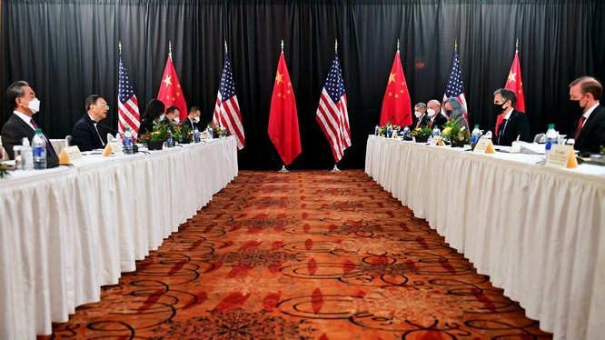 Phien khai mạc cuộc Đối thoại chiến lược cấp cao Mỹ - Trung kết thúc trong cãi vã (Ảnh: Reuters).
