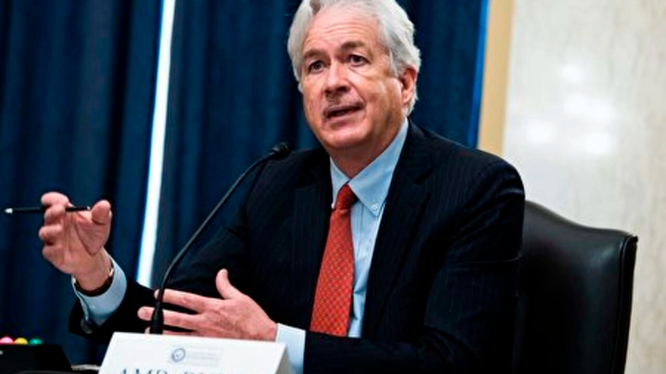 Giám đốc CIA William Burns phát biểu tại Diễn đàn Aspin (Ảnh: AFP).