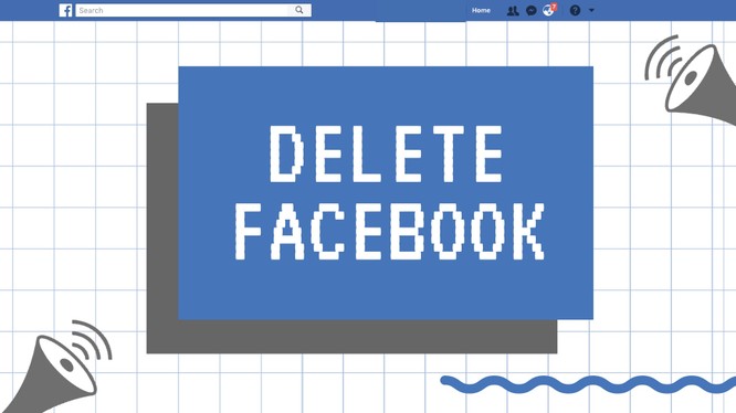 #DeleteFacebook là phong trào được cộng đồng mạng kêu gọi để phản đối Facebook. Nguồn: FossBytes