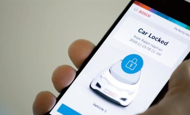 Hệ thống Perfectly Keyless yêu cầu gắn một cảm biến, có thể truy cập không dây tới smartphone để nhận diện. Ảnh AFP Relaxnews