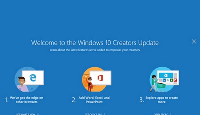 Những tính năng mới trên Windows 10 Creators Update