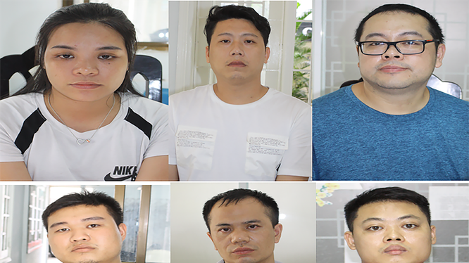 Các đối tượng người Trung Quốc cùng phiên dịch người Việt Nam bị cơ quan công an TP Đà Nẵng bắt tạm giam