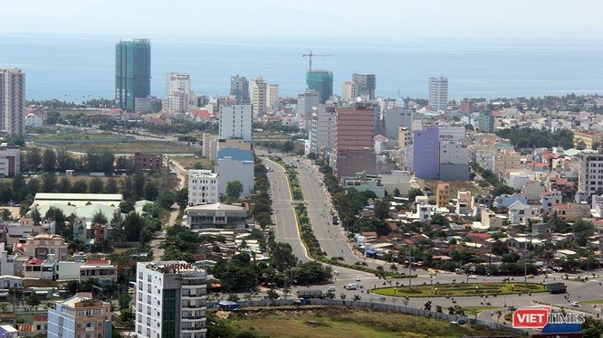 Một góc thành phố Đà Nẵng nhìn từ trên cao