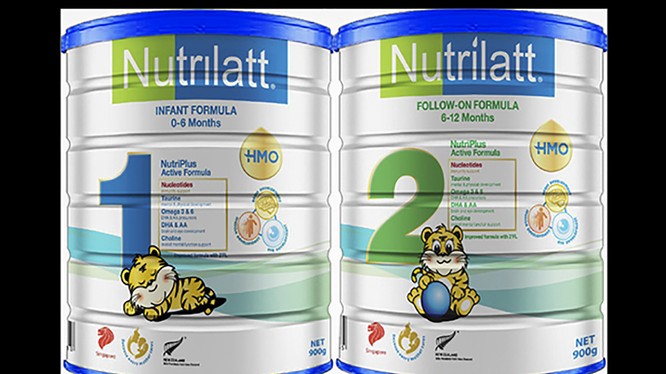 Sản phẩm sữa công thức Nutrilatt 1 và Nutrilatt 2 của Công ty TNHH MS Nutrition Pte (ảnh baohiemxahoi.vn)