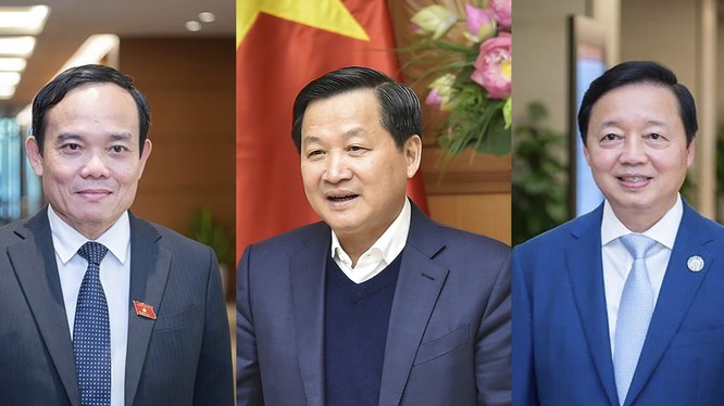 Các Phó Thủ tướng Trần Lưu Quang, Lê Minh Khái và Trần Hồng Hà.