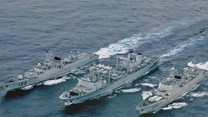 Biên đội tàu Trung Quốc hoạt động ở Ấn Độ Dương