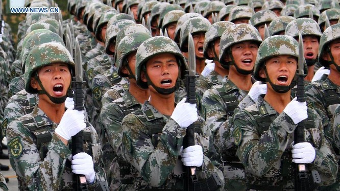 Lính Trung Quốc trong cuộc duyệt binh năm 2015
