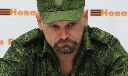 Alexei Mozgovoi, chỉ huy quân sự hàng đầu của nước Cộng hòa Nhân dân Luhansk. Ảnh: Sputnik