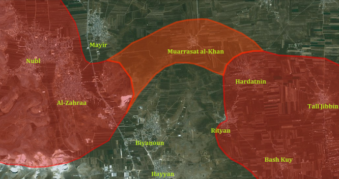 Quân đội Syria đập tan vòng vây hai thị trấn Nubl và al-Zahraa ở Bắc Aleppo