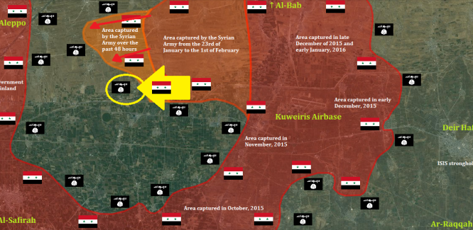 Lực lượng Tigers đánh chiếm làng Tayyibah, Đông Aleppo
